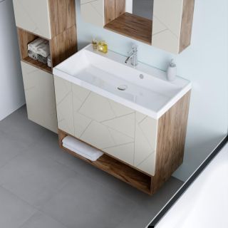 Ниша для тумбы Бриклаер Кристалл 4627125416880 90 см дуб крафт табачный