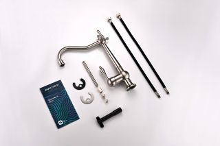 Смеситель для кухни Paulmark Retro Re213226-NI никель