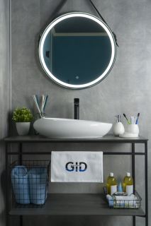 Раковина Gid N9050 51167 накладная белая 59x37x14