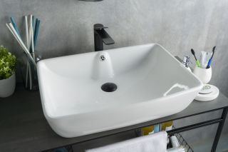 Раковина Gid N9121 51123 накладная белая 59x42x15.5