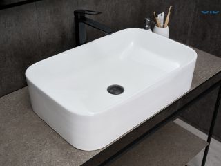 Раковина Gid N9599 51231 накладная белая 61x38x15