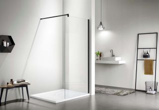 Душевая перегородка Aquatek Walk in с держателем AQ WIW 12020GM 120 см см оружейная сталь