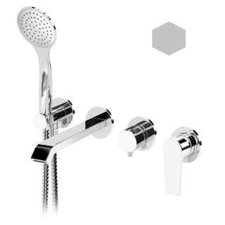 Встраиваемый смеситель для ванны и душа CEZARES NAUTIC-VDM3-BIO белый матовый