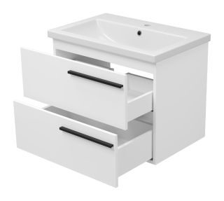 Подвесная тумба под раковину Misty Ненси 70см белый