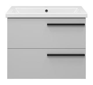 Подвесная тумба под раковину Misty Ненси 70см серый