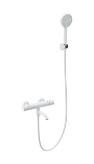 Смеситель для ванны с душем Wonzon & Woghand WW-B3029-A1-MW с термостатом белый матовый