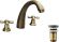 Смеситель для раковины Rav Slezak Morava retro MK133.5SM бронза