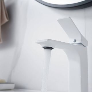 Смеситель для раковины Shevanik S6101C белый