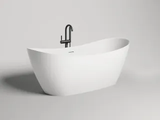 Ванна из искусственного камня Salini Noemi S-Sense 101811GRF 185x81см RAL полностью