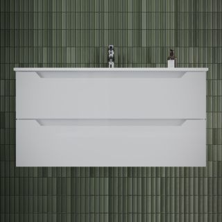 Подвесная тумба под раковину Sancos Norma 2.0 NR2.0100W 100см белый глянец