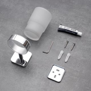 Стакан для зубных щёток РМС A1160 хром