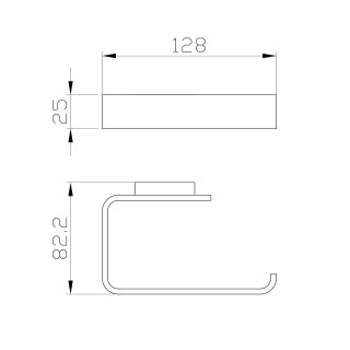 Держатель для туалетной бумаги Wonzon & Woghand Lotte WW-8316-BG брашированное золото