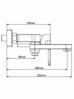 Смеситель для ванны Gappo G3248-8 белый/хром