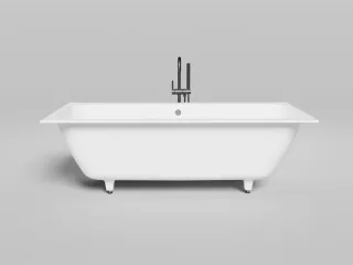 Ванна из искусственного камня Salini Orlanda Axis Kit S-Sense 103312M 180x80см белый матовый