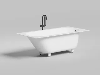 Ванна из искусственного камня Salini Ornella S-Sense 102314M 170x80см белый матовый