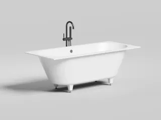 Ванна из искусственного камня Salini Ornella Axis S-Sense 103411GRF 180x80см RAL полностью