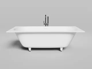 Ванна из искусственного камня Salini Ornella Axis Kit S-Sense 103512M 190x90см белый матовый
