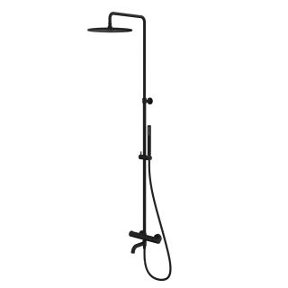 Душевая стойка термостатическая WHITECROSS Y Y1234BL чёрный матовый