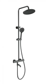 Душевая стойка Wonzon & Woghand INN 4 WW-B3047-A1-BGG с термостатом тёмный графит