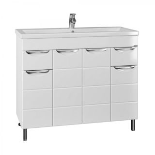 Напольная тумба под раковину Санта Родос 206016 100 см белый