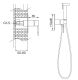 Гигиенический душ со смесителем Rose R255 хром