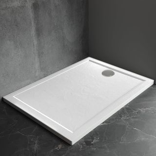 Душевой поддон Veconi Pietra W, 1200x800x30, искусственный камень, белый