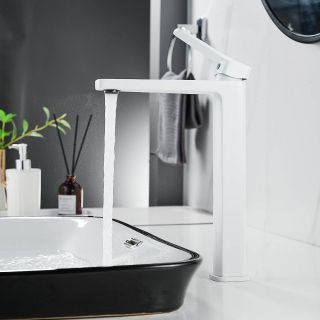 Смеситель для раковины Shevanik S9911C белый