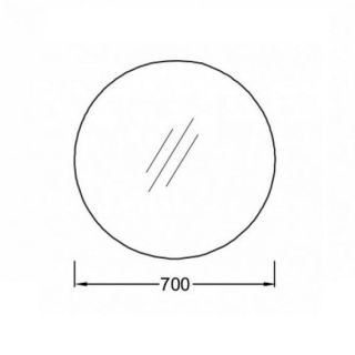 Зеркало 70 см  Jacob Delafon ODEON RIVE GAUCHE EB1144-NF