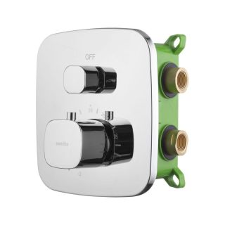 Встраиваемый смеситель Swedbe Platta 9031 термостатический подключение на два выхода хром