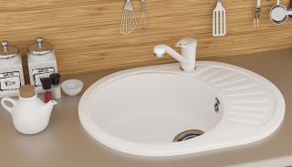 Смеситель для кухни Ulgran Classic U-004-328 бежевый