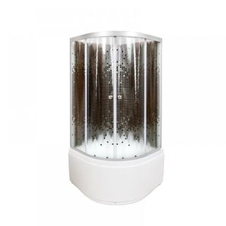 Душевая кабина Deto L 890 N с гидромассажем BLACK 90х90х200 см