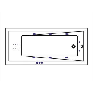 Гидромассажная ванна WHITECROSS Wave 0101.180080.100.SMARTNANO.CR 180x80 см Smart Nano хром