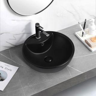 Раковина ABBER Bequem 46см чёрный матовый AC2101MB