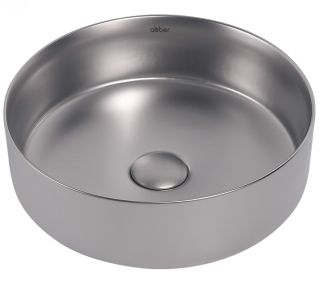 Раковина ABBER Bequem AC2108MS 36см серебро матовое