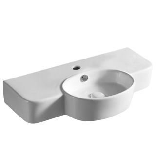 Раковина накладная Azario 70.5х36х12 фаянс, цвет Белый матовый (AZ4360T)