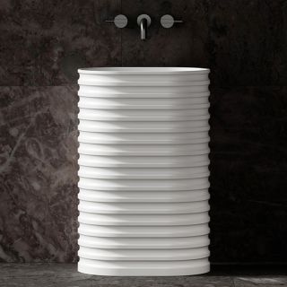 Напольная раковина ABBER Stein AS2550 58см белый матовый