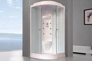 Душевая кабина Royal Bath HK стекло белое/матовое 100x100см RB100HK7-WC