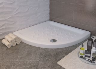 Полукруглый керамический поддон RGW CR/R-088 800х800х100