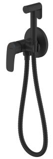 Гигиенический душ со смесителем Milardo Rora чёрный RORBLR0M08