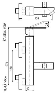 Смеситель для ванны Rav Slezak Loira LR554.5Z золото