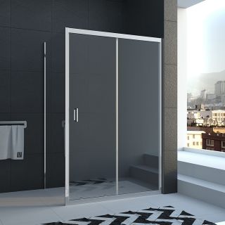 Душевой уголок Veconi Rovigo RV-046, 1300х700х1950, хром, стекло прозрачное