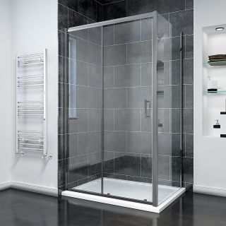 Душевой уголок Veconi Rovigo RV-055GM, 1400х1000х1950, оружейная сталь, прозрачное стекло