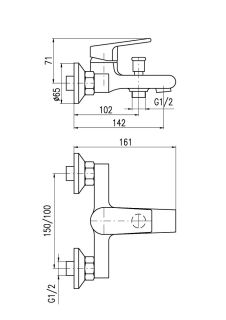 Смеситель для ванны Rav Slezak Colorado CO354.5CMATZ черный золото
