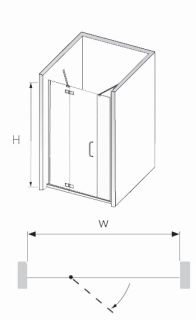 Душевая дверь RGW SA-01 140х195