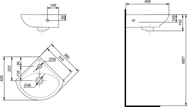 Раковина Santek Ирис 1.WH11.0.514