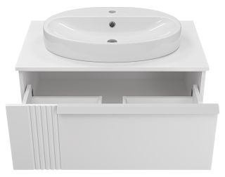 Подвесная тумба под раковину Brevita Savoy SAV-09080-0101Я 80см белый