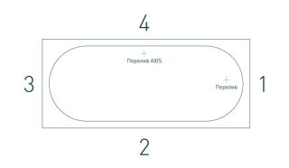 Ванна из искусственного камня Salini Ornella Axis Kit S-Stone 103521MRH 180x80см RAL снаружи