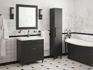 Зеркало Corozo Терра SD-00001327 80см графит матовый