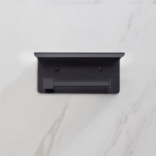 Держатель для туалетной бумаги Timo Selene с полкой для телефона чёрный 14044/03