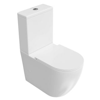Унитаз напольный Kerama Marazzi Sfera SF.wc.01 безободковый с крепежом и сиденьем белый